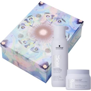 Schwarzkopf Professional Blondme Bond Repair Purple Set set cadou pentru par blond